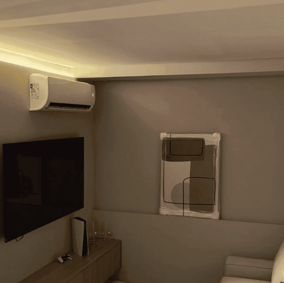 Projeto de climatização residencial com acabamento profissional da S4R
