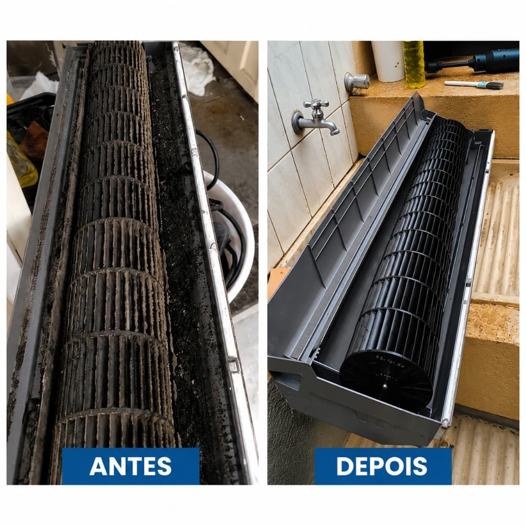 Limpeza de Turbina — projeto de climatização residencial em Barueri, SP