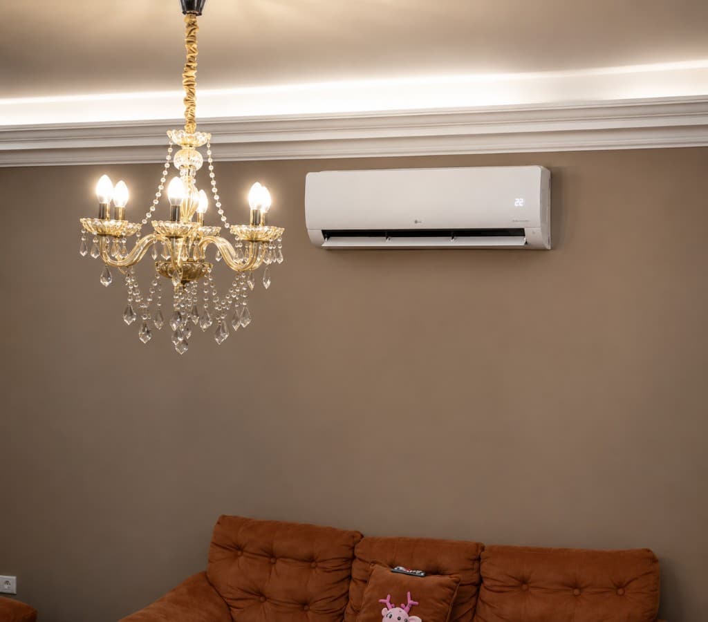 Instalação em Sala de Estar — projeto de climatização residencial em São Paulo, SP